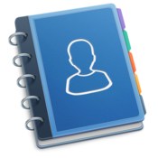 Contacts journal crm business and professional relationship manager for clients customers and sales leads icon