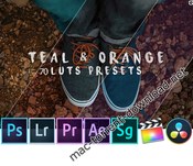 Teal and orange standard pack rmn 70 luts and presets icon