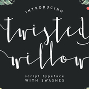 Creativemarket twisted willow typeface font 352279 icon