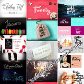 Mix fonts bundle 2 icon
