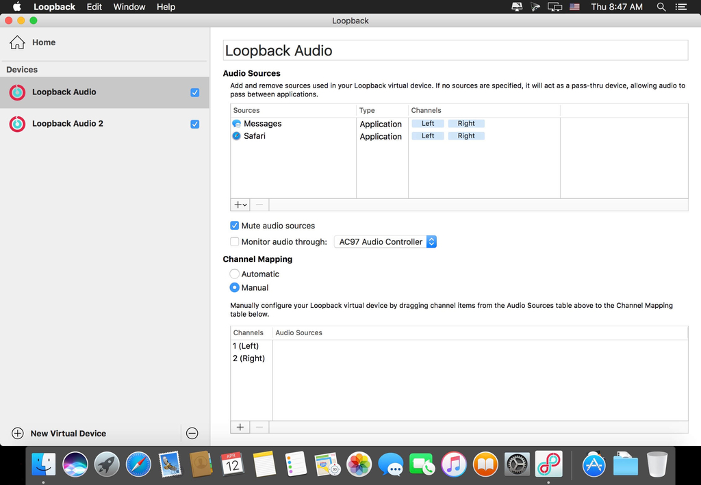 Rogue Amoeba Loopback 210 Screenshot 03 ikzebln