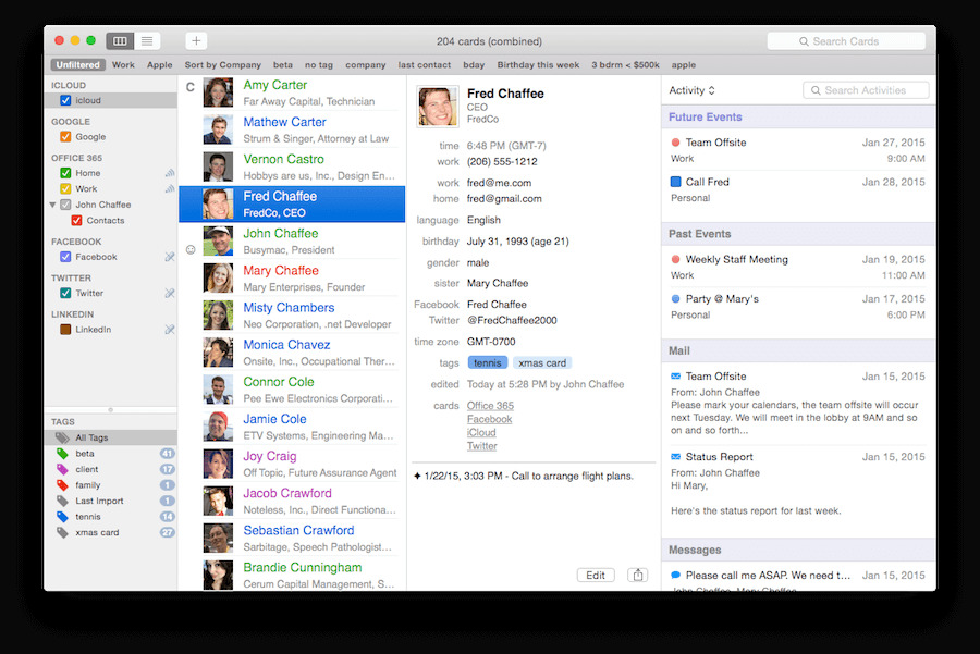 BusyContacts 141 Screenshot 01 ikzebln
