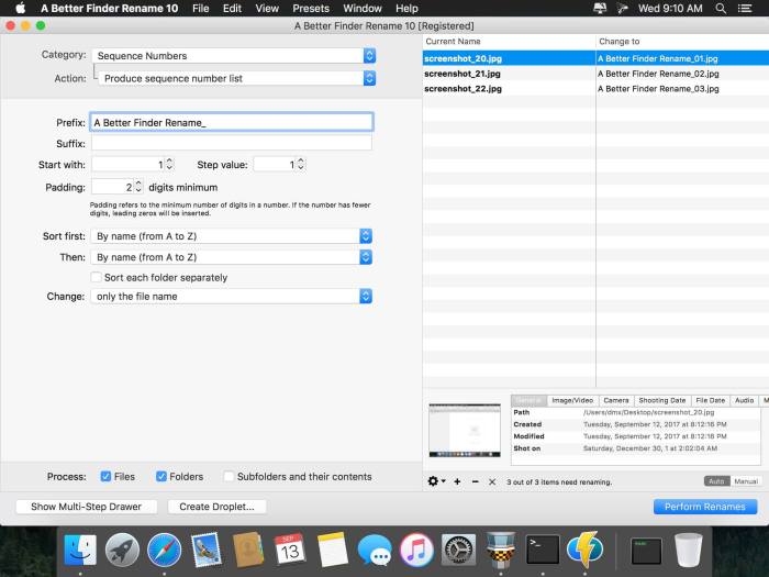 A Better Finder Rename 1100b13 Screenshot 03 lxwbiln